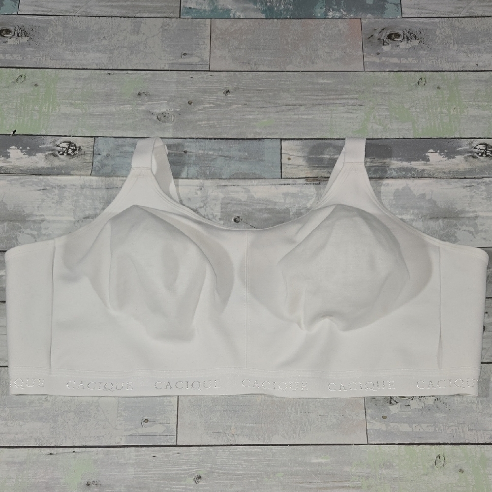 White CACIQUE Bra Sz 50DDD
